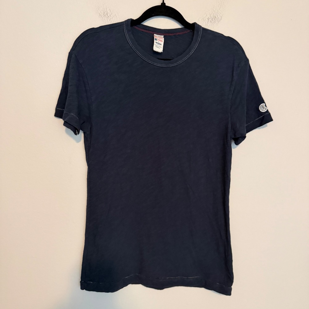 Lot of 3 Todd Snyder x Champion Slub Cotton Crewneck tee shirts XS blue black - Picture 6 of 9